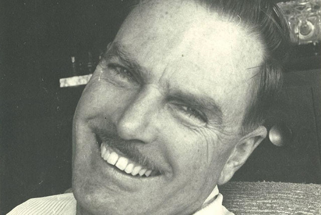 Zoomed in black-and-white portrait of Aris Anagnos