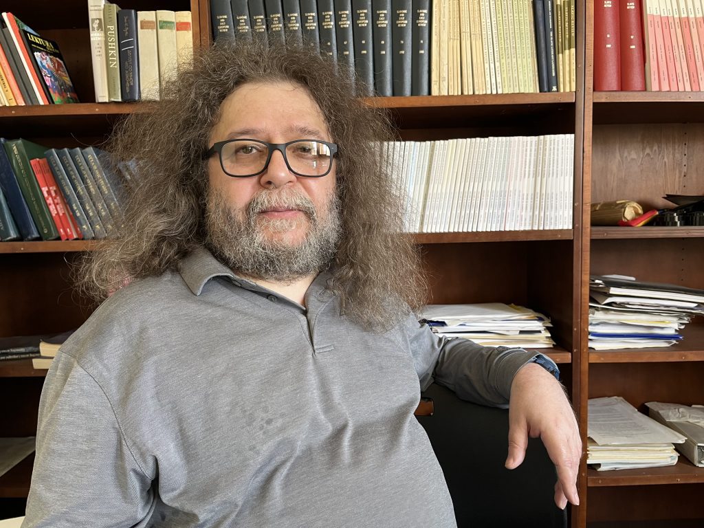 Portrait of Igor Pilshchikov in his office